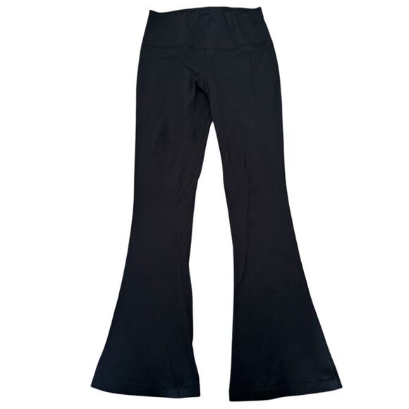 Lululemon Align Black Flared Legging Hi-Rise Athletic Mini Flared Leggings - Picture 6 of 8